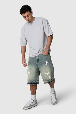 Icon Waffle Tee - Grey Sand