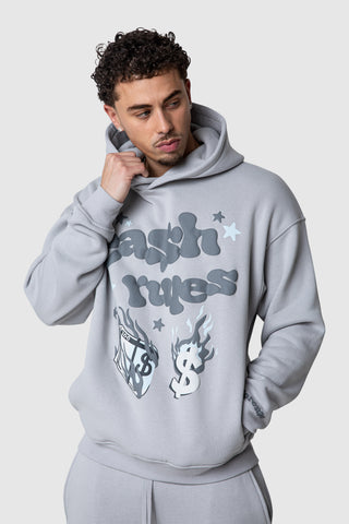 Cash Rules Hood - Lunar Grey