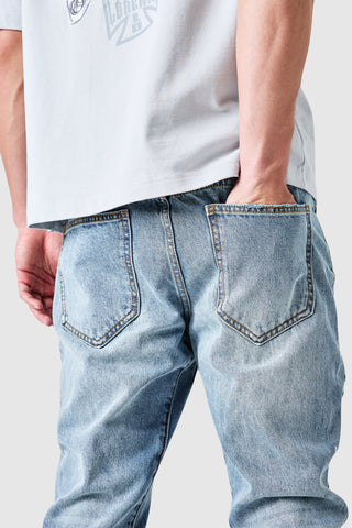 Inferno Flare Jean - Light Blue Stone Wash