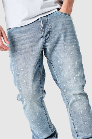 Inferno Flare Jean - Light Blue Stone Wash