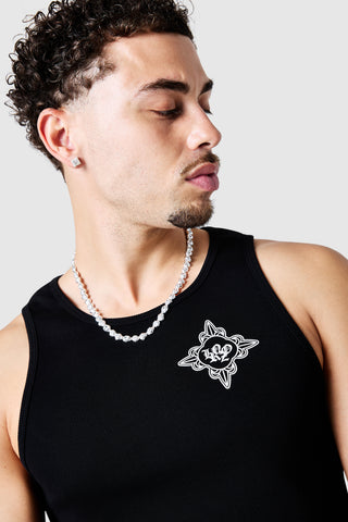 Icon Jewel Vest Twinset - Black / White