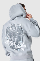 City Of Gods Zip Hood - Lunar Grey