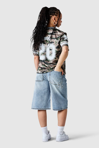 Womens All Star Jersey - Green Camo