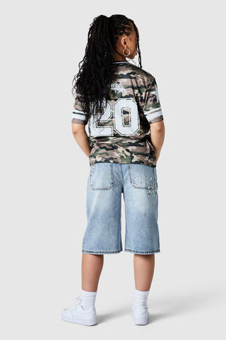 Womens All Star Jersey - Green Camo