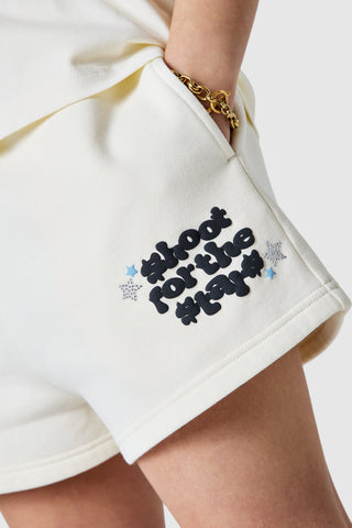 Shoot For The Stars Shorts 2.0 - Creme