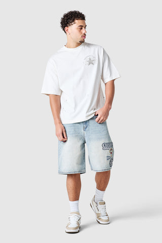 Atelier Painter Twinset - Antique Indigo  / Off White