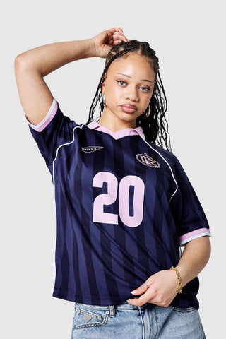 Womens No.20 Football Shirt - Indigo Ocean