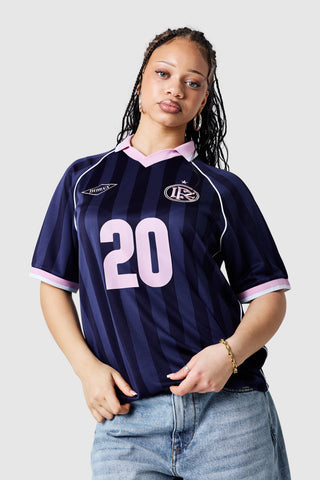 Womens No.20 Football Shirt - Indigo Ocean