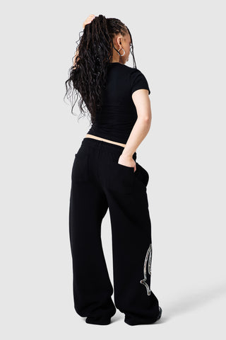 Camo College Jogger – Schwarz