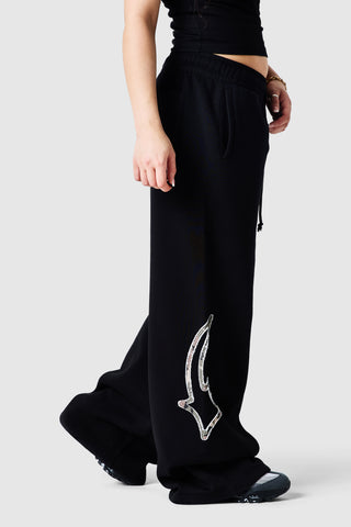 Womens Camo College Tracksuit - Black