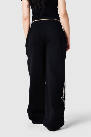 Camo College Jogger – Schwarz