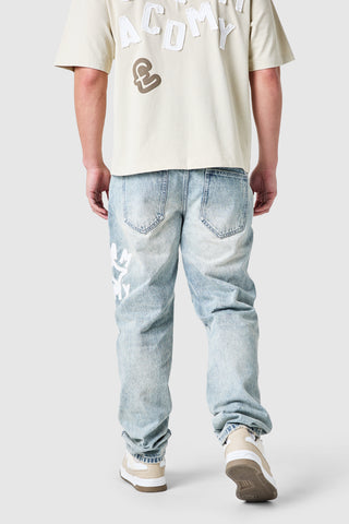 College Relaxed Jeans - Antique Indigo