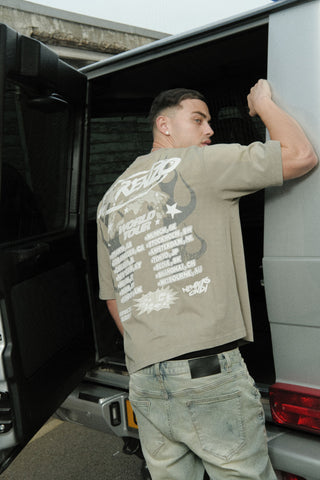 World Tour Tee - Khaki