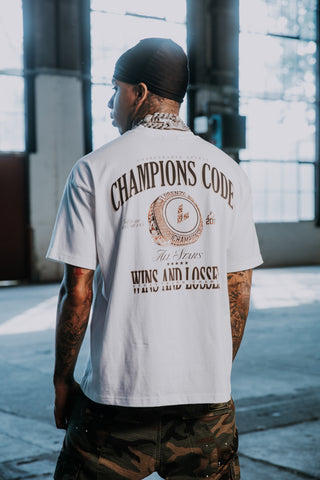 Champions Code Tee - White