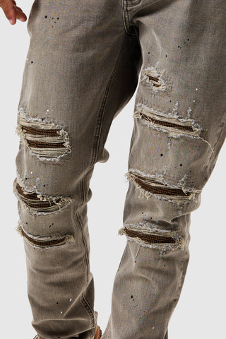 Dillon Slim Jean - Brown Tint