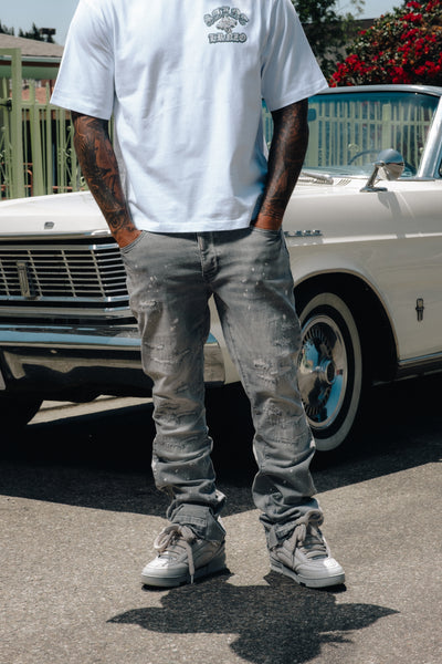 Oasis 2.0 Flare Jean - Light Grey