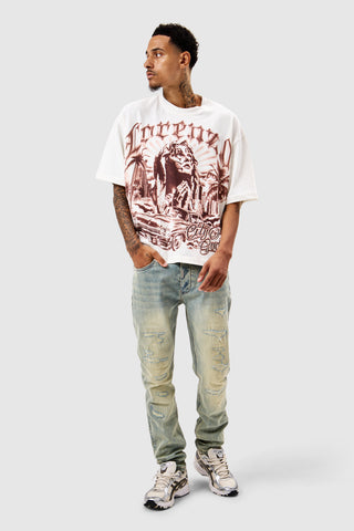 Furio Slim Jean  - Blue Tint