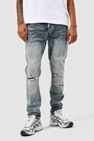 Leone Slim Jean  - Mid Blue
