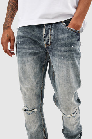 Leone Slim Jean  - Mid Blue