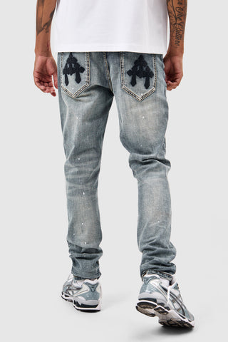 Leone Slim Jean  - Mid Blue