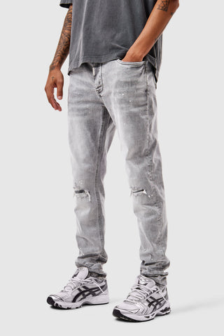 Leone Slim Jean  - Light Grey