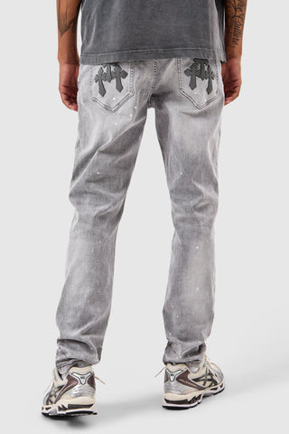 Leone Slim Jean  - Light Grey
