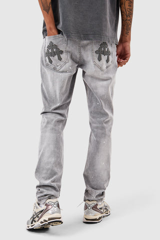Leone Slim Jean  - Light Grey
