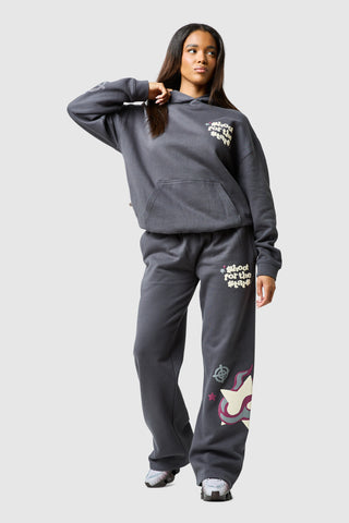 Womens Shoot For The Stars Tracksuit - Volcano Grey