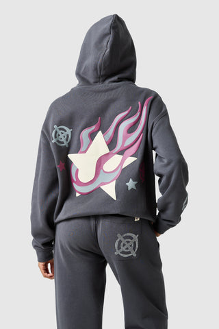 Womens Shoot For The Stars Tracksuit - Volcano Grey