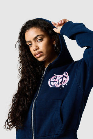 Womens Nova Hood - Ebony Blue