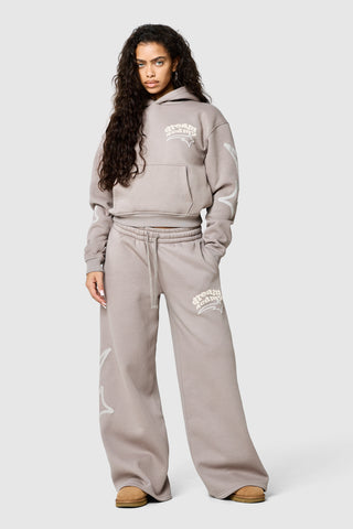 Womens Dream Acdmy Crop Hood - Soft Taupe