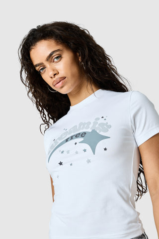Shooter Baby Tee - White