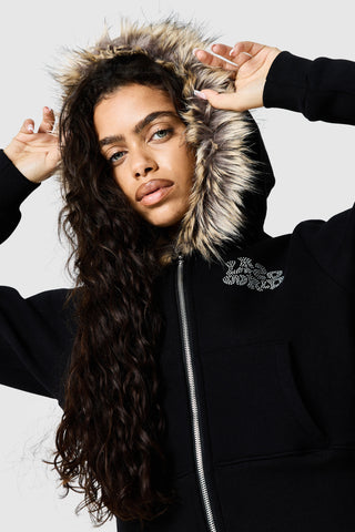 Womens Yasmin Hood - Black