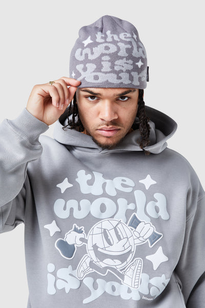World Is Yours Beanie - Grey