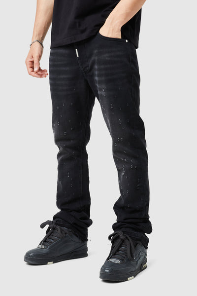 Inferno Flare Jean - Black Stone
