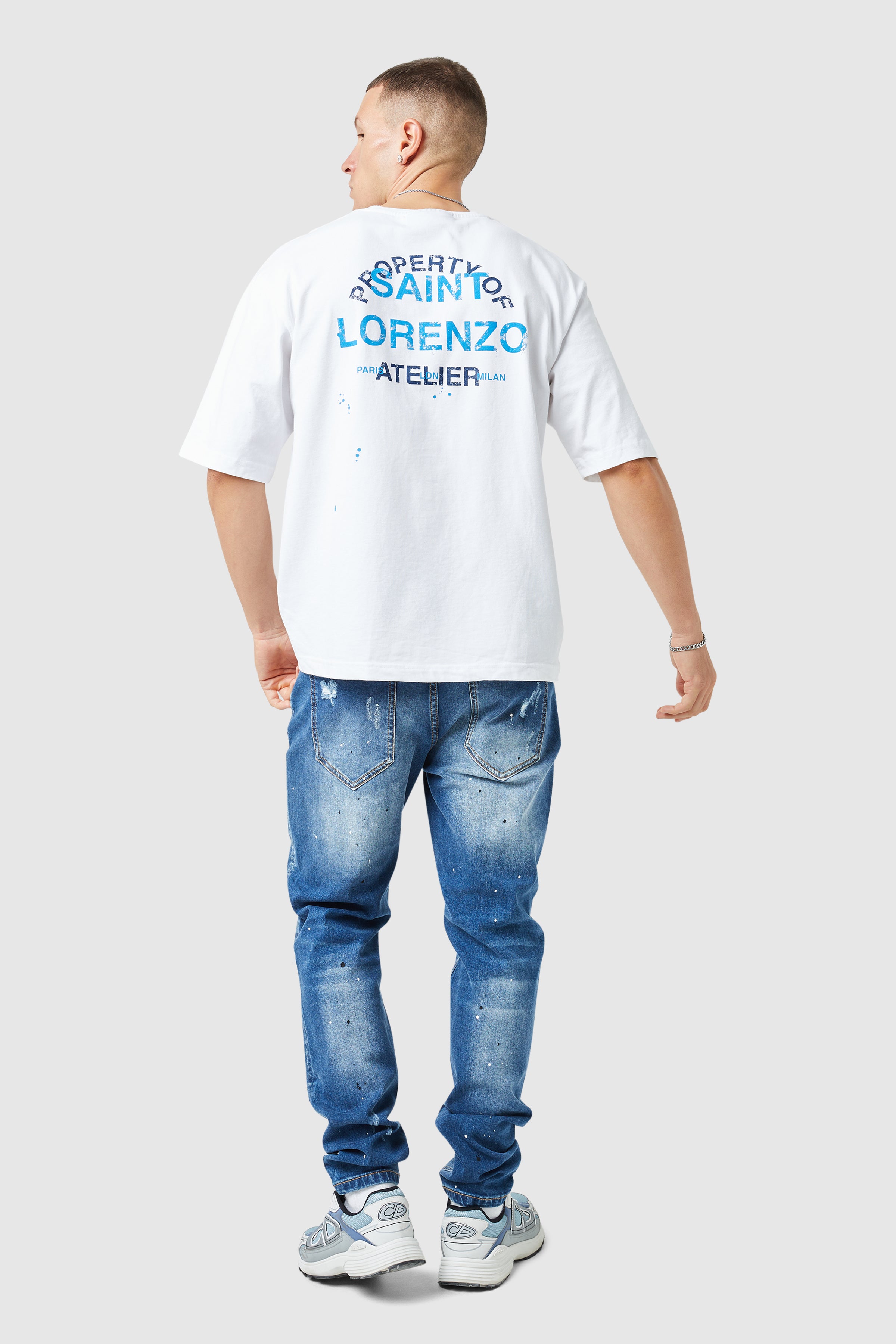 St Lorenzo Painter Tee White