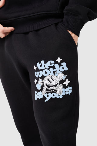 World Is Yours Jogger - Black