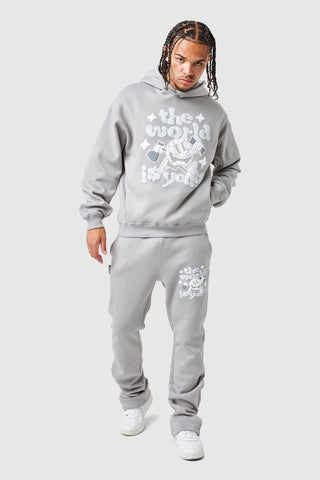 World Is Yours Jogger - Steel Grey