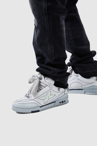 Elio Stacked Jean - Black Wash