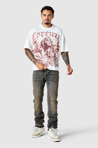 Stacked Jean - Heritage Blue