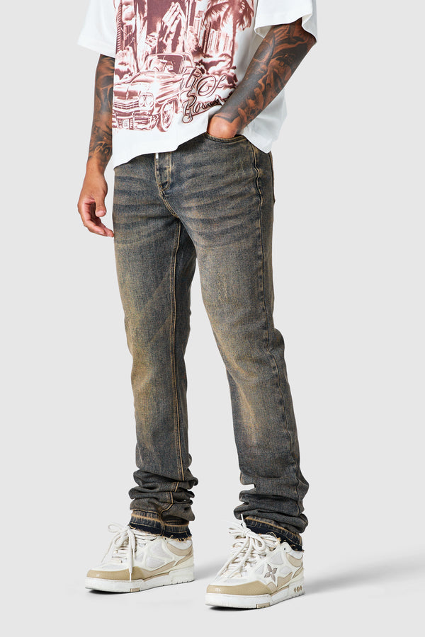 Stacked Jean - Heritage Blue