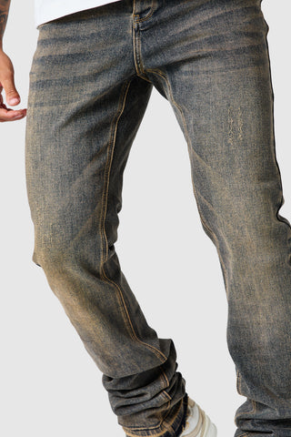 Stacked Jean - Heritage Blue