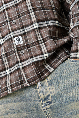 Diamante Overshirt - Deep Brown