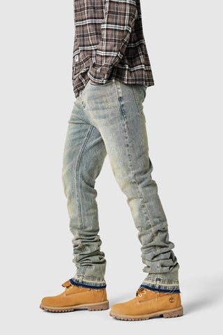 Stacked Jean - Desert Blue