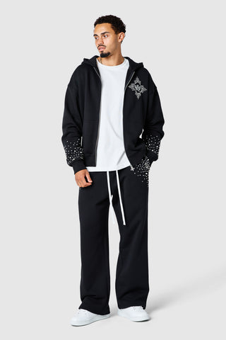 Pearl Full Zip Hood - Black