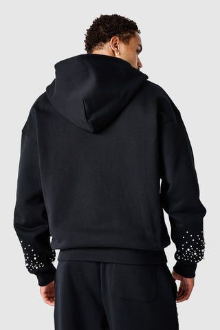 Pearl Full Zip Hood - Black
