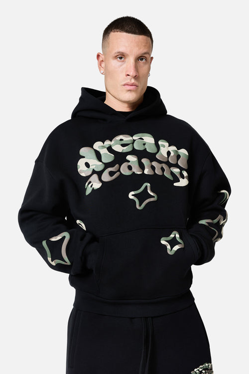 Camo Dream Acdmy Hood - Black
