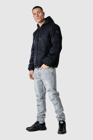 Circa Padded Windbreaker - Black