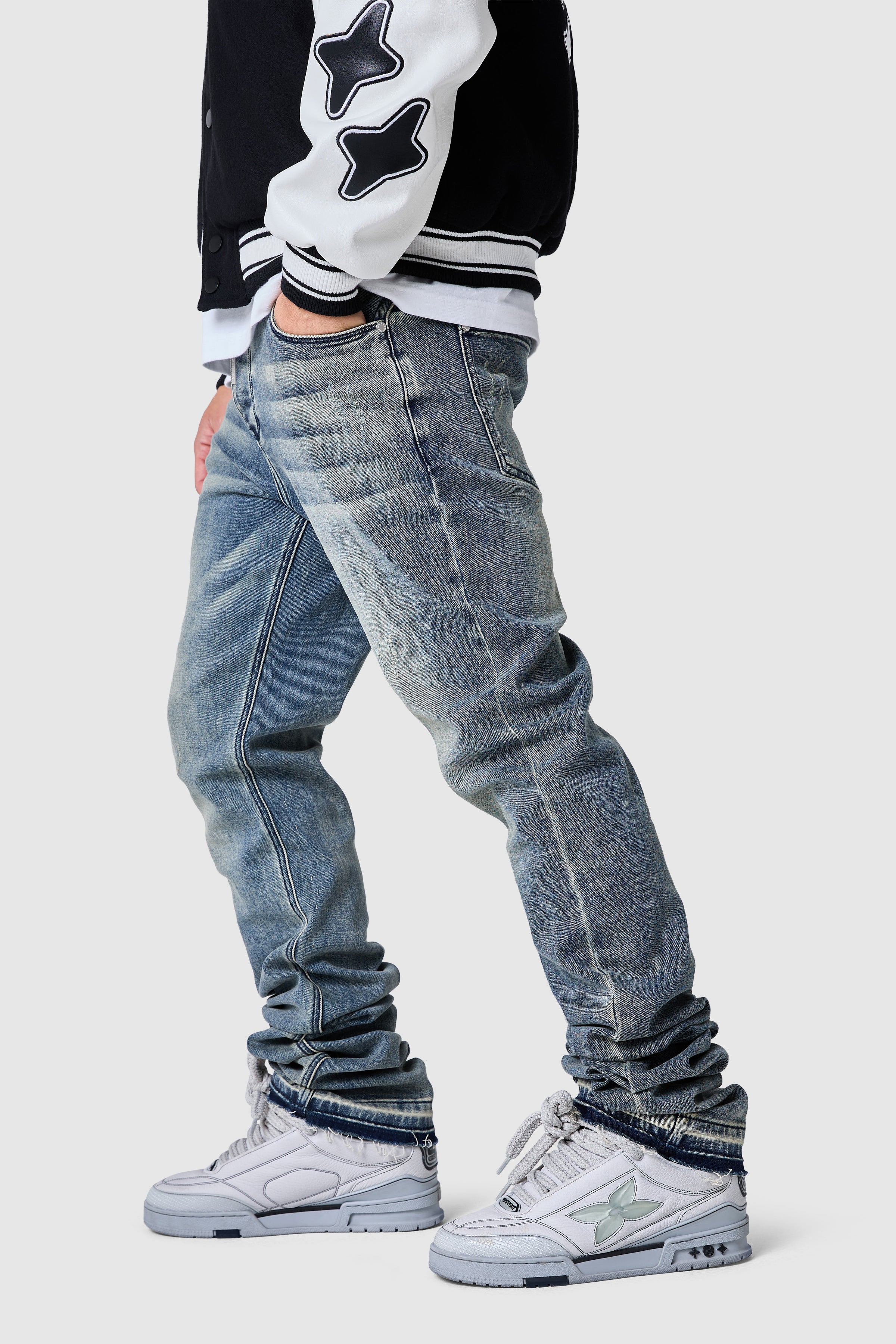 Stacked Jean Vintage Blue – Lorenzo