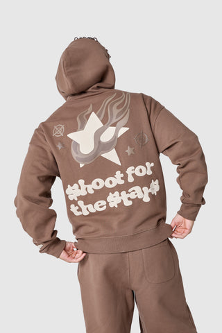 Shoot For The Stars Tracksuit - Earthy Brown